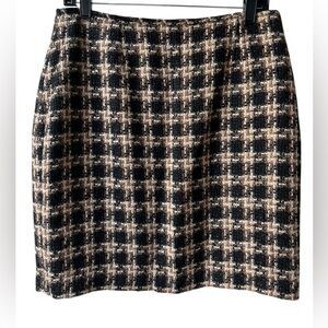 Y2K 90s Preppy Forenza Plaid Women's Wool Vintage 14 Skirt Made in Italy